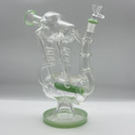 Afbeelding laden in Galerijviewer, 9.8-inch Green Accent High Borosilicate Glass Bong
