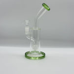 Afbeelding laden in Galerijviewer, 9.8-inch Honeycomb Percolator High Borosilicate Glass Bong with Green Accents

