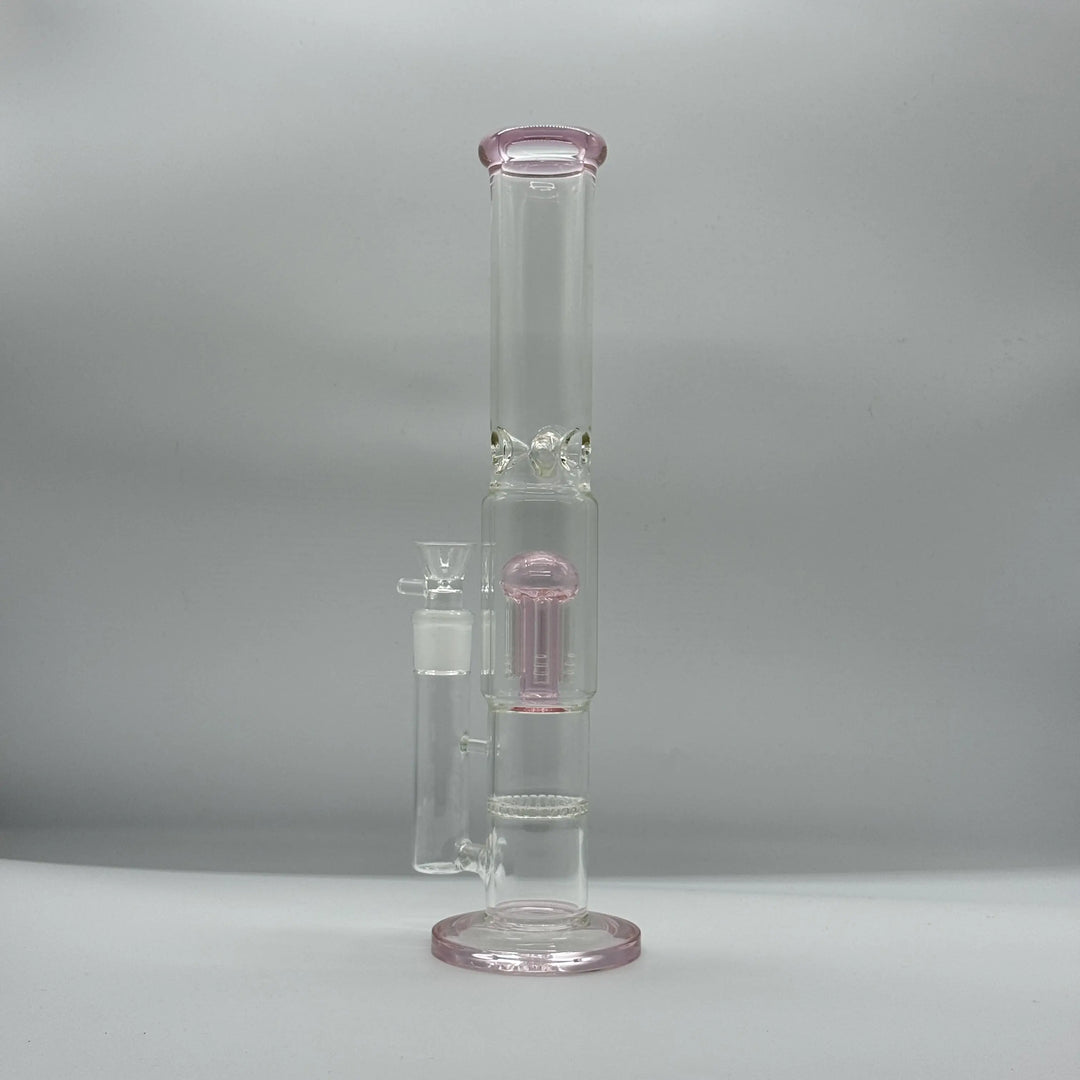 13 inch roze douchekop honingraat percolator glazen bong