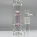 Afbeelding laden in Galerijviewer, 13 inch roze douchekop honingraat percolator glazen bong
