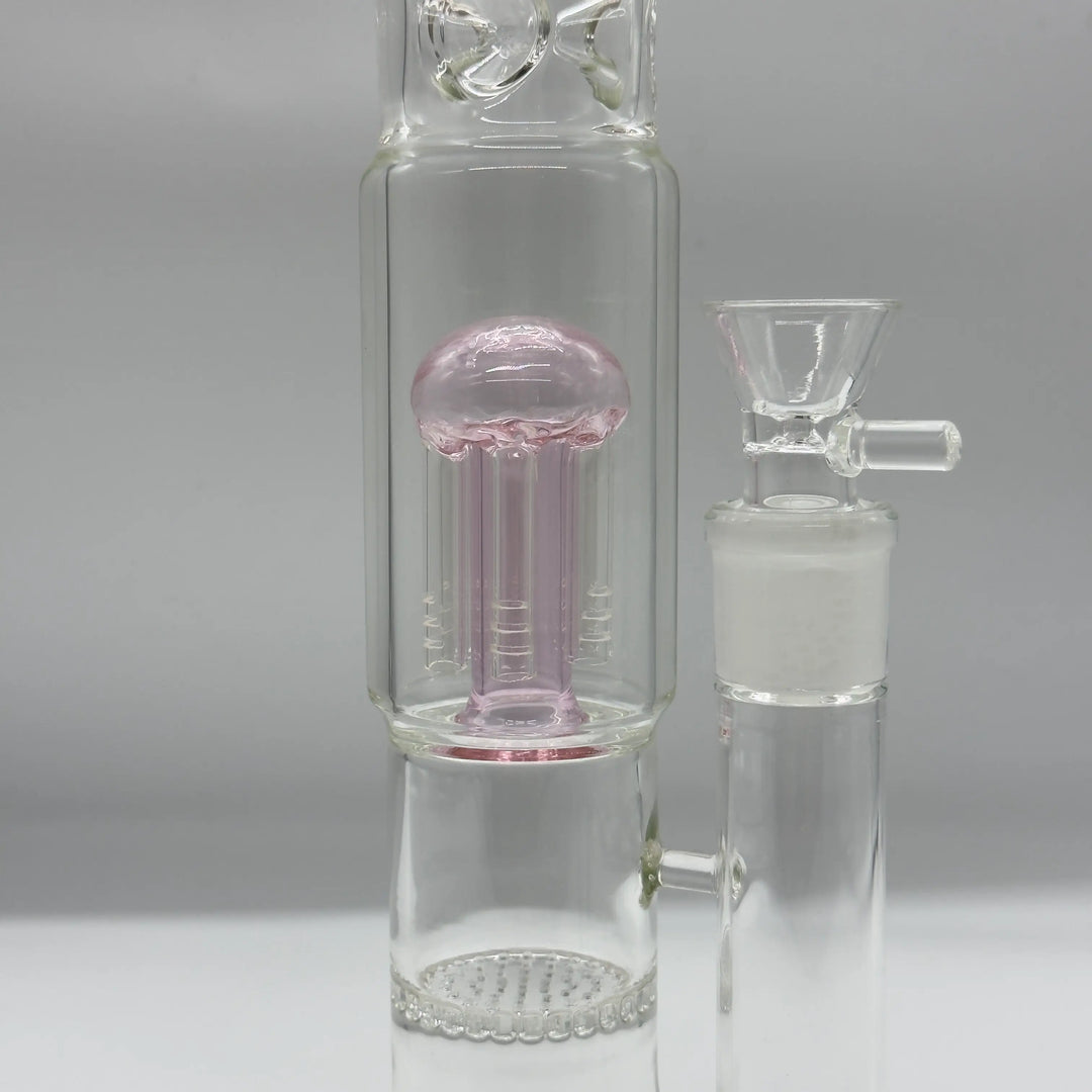 13 inch roze douchekop honingraat percolator glazen bong